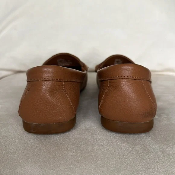 Coach Fredrica tan leather loafers - Picture 9 of 12